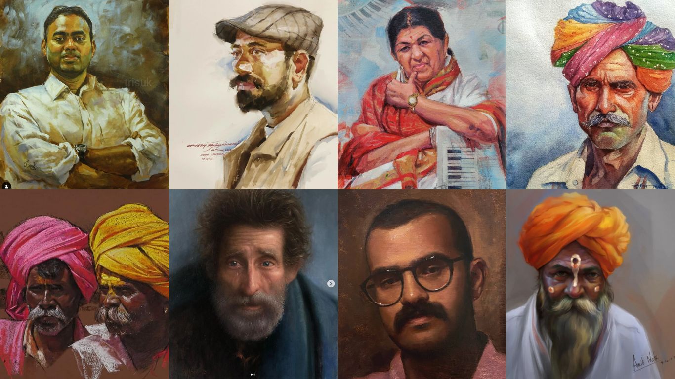 Portrait Paintings, Paintings,