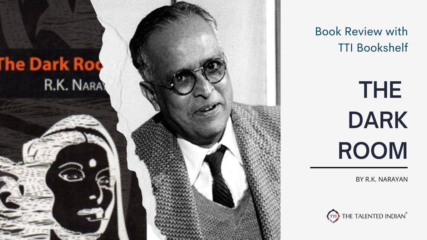Bookshelf with TTI, The Dark Room, RK Narayan