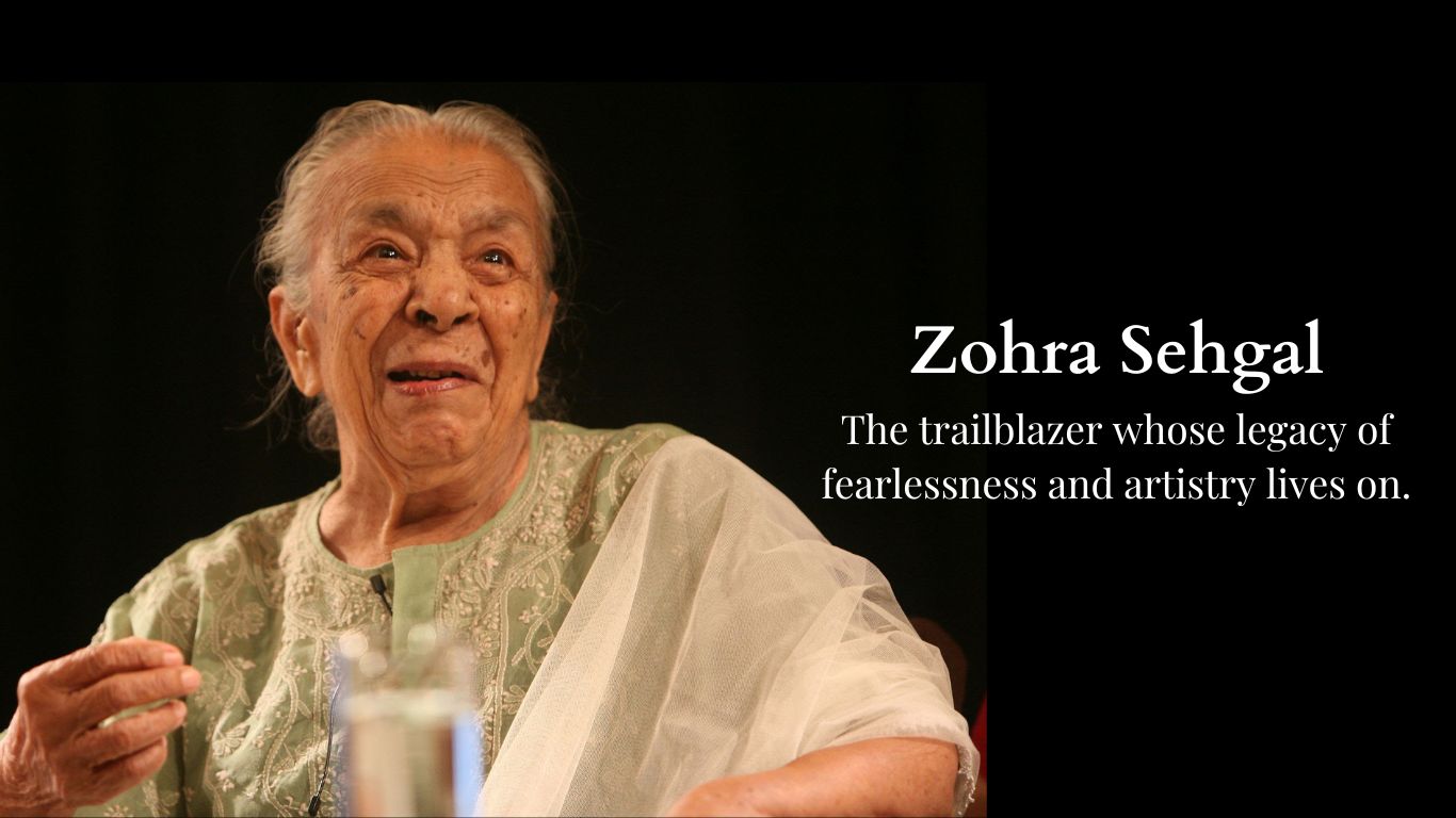 Zohra Sehgal, Legendary Actor, Throwback Thursday, Artist, Dancer