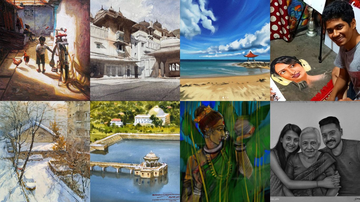 Paintings, Portraits, Art, Artist, Rangoli