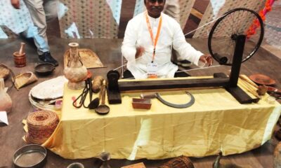 Khadi , fabric , chakra , movement , freedom, People, India